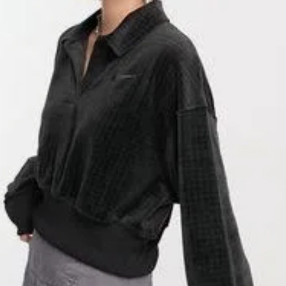 Nike Black Velour Women's Polo XL